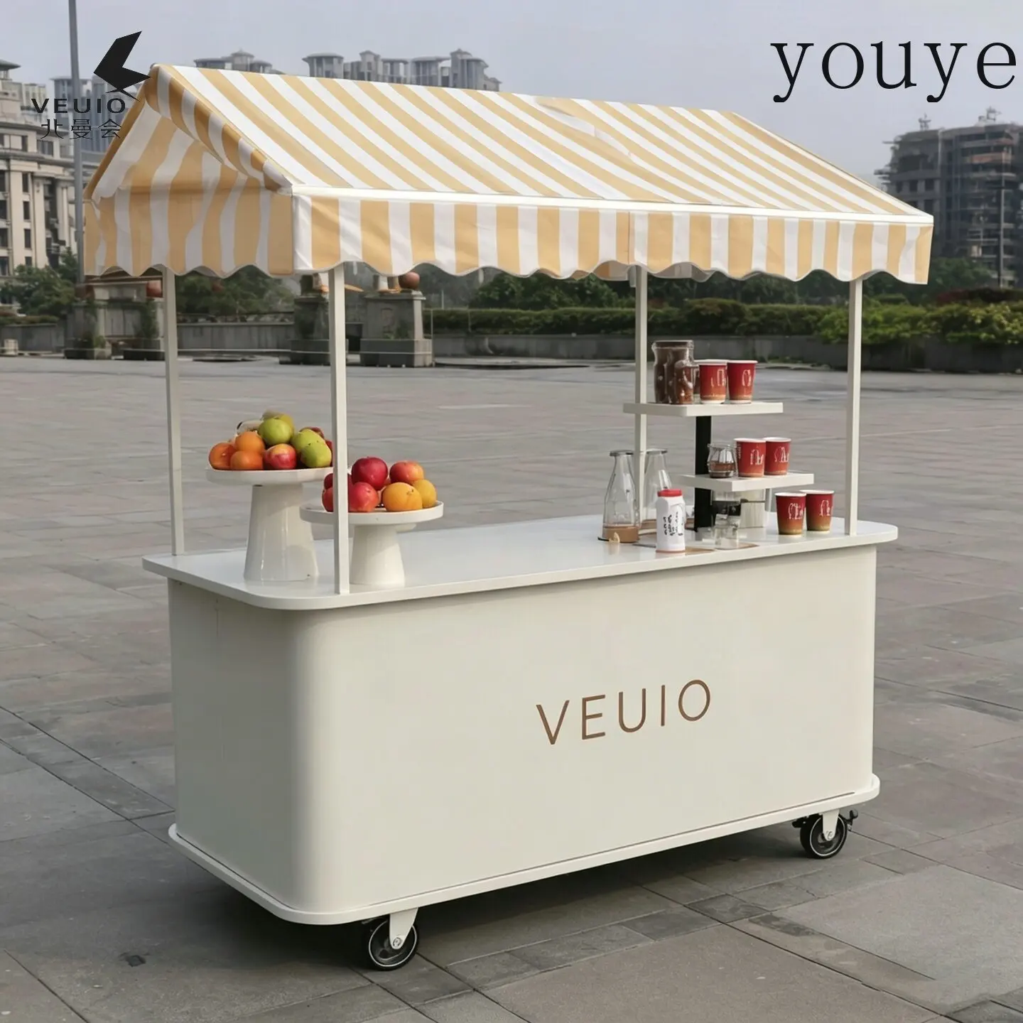 Outdoor metal trolley stall float movable activity car night market promotion display stand atmosphere dining car
Outdoor metal trolley stall float movable activity car night market promotion display stand atmosphere dining car