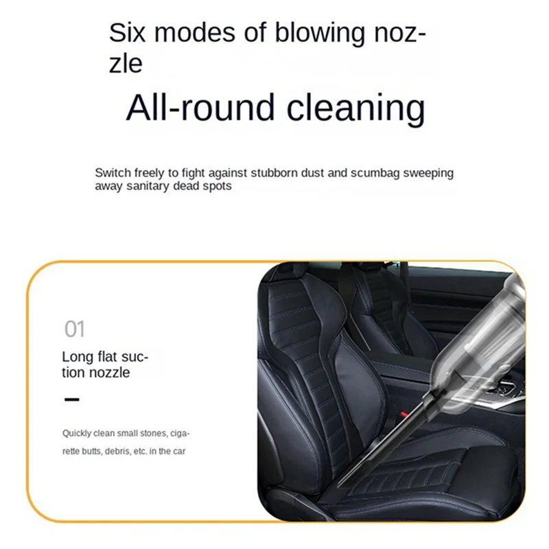 HLES 95000PA Car Vacuum Cleaner 3In1 Wireless Vacuum Cleaner Auto Part Household Appliances Strong Suction Cleaning Machine B
HLES 95000PA Car Vacuum Cleaner 3In1 Wireless Vacuum Cleaner Auto Part Household Appliances Strong Suction Cleaning Machine B
