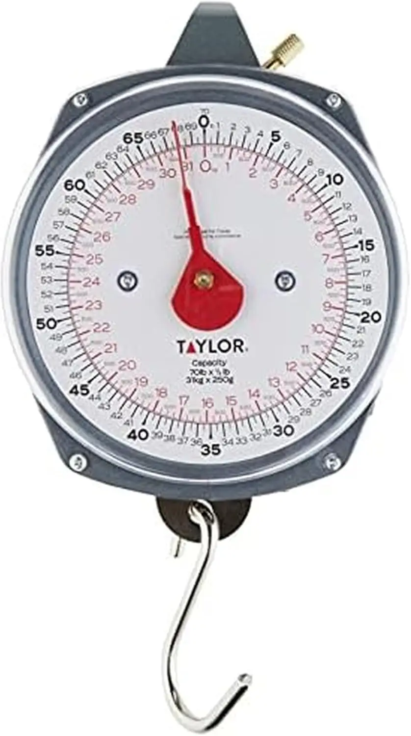 70-Pound Industrial Hanging Scale with Easy-Read Dial and Stainless Steel Build
70-Pound Industrial Hanging Scale with Easy-Read Dial and Stainless Steel Build