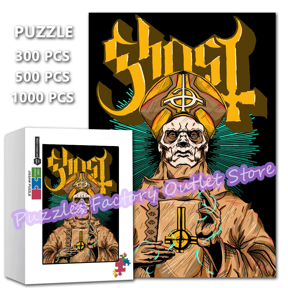 Ghost 300/500/1000 Pieces Jigsaw Puzzle Funny Heavy Metal Band Print Puzzle for Kids Decompress Educational Toys Gifts
Ghost 300/500/1000 Pieces Jigsaw Puzzle Funny Heavy Metal Band Print Puzzle for Kids Decompress Educational Toys Gifts
