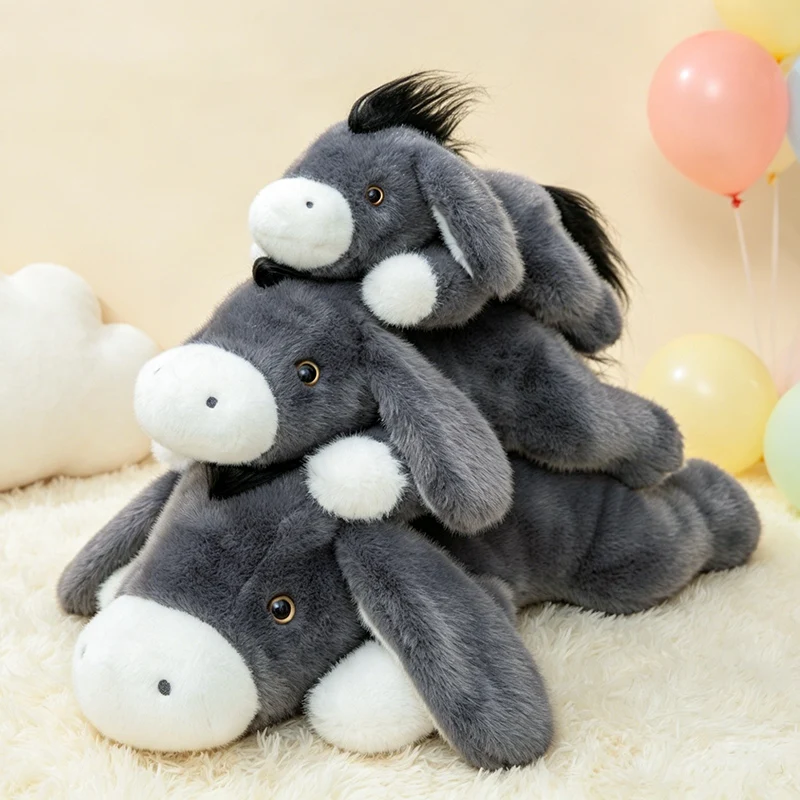 Cute Fluffy Donkey Plush Toy Lying Down Stuffed Animal Hugging Pillow Adorable 30/40/60cm Perfect Gift for Kids
Cute Fluffy Donkey Plush Toy Lying Down Stuffed Animal Hugging Pillow Adorable 30/40/60cm Perfect Gift for Kids
