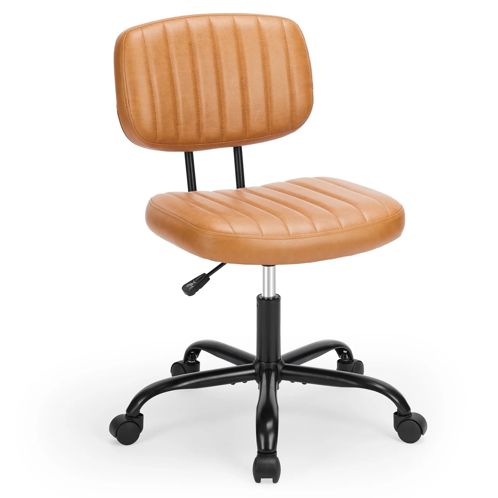 Small Armless Office Desk Chair with Comfy Lumbar Support, Adjustable Height Rolling Swivel Computer Task Chair, Perfect for Hom
Small Armless Office Desk Chair with Comfy Lumbar Support, Adjustable Height Rolling Swivel Computer Task Chair, Perfect for Hom