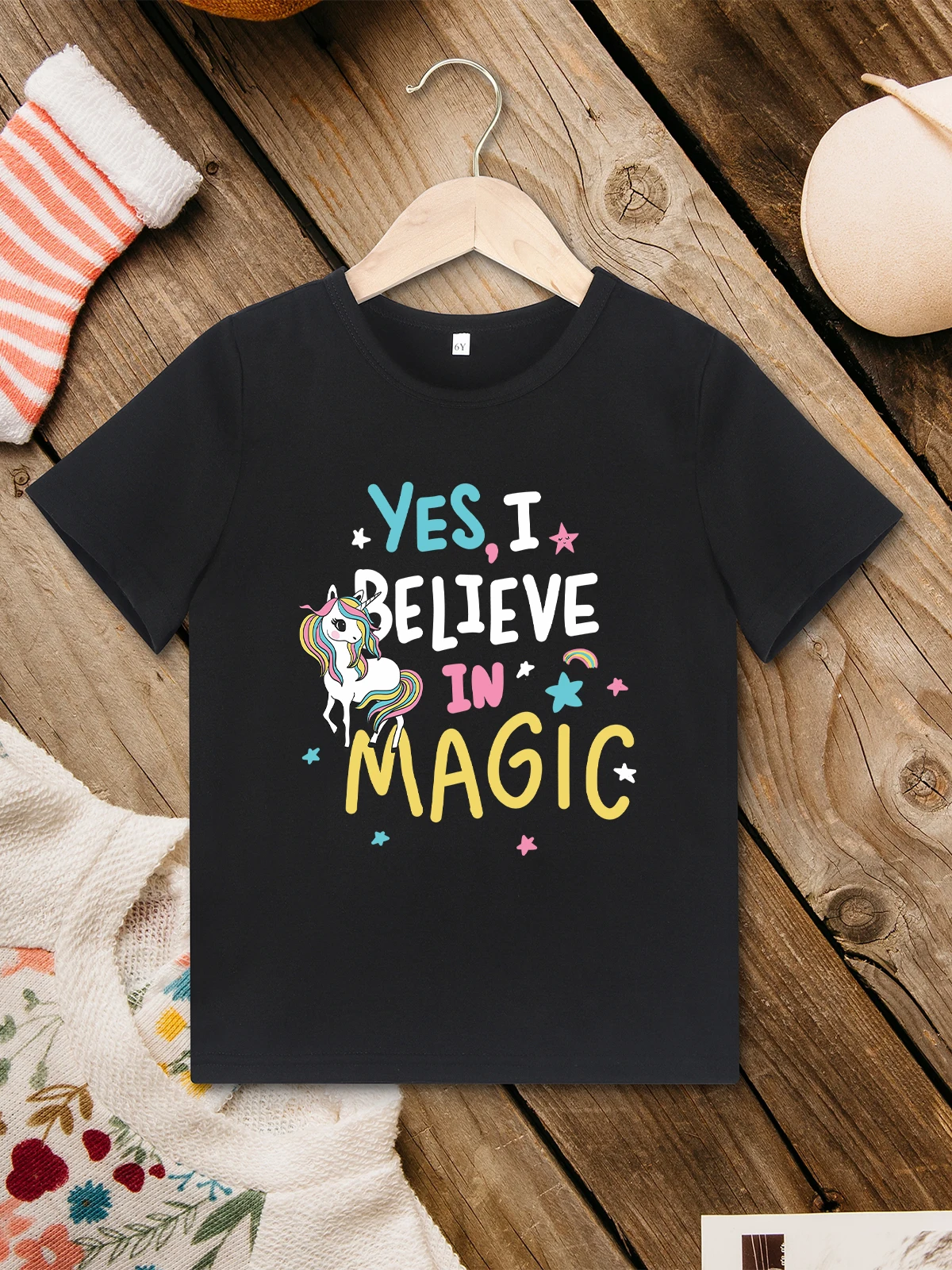 Yes I Believe in Magic Sweet Cute Girls Clothes Unicorn Print Kawaii Harajuku Summer Kids T-shirts Fashion Hot Sale Cheap
Yes I Believe in Magic Sweet Cute Girls Clothes Unicorn Print Kawaii Harajuku Summer Kids T-shirts Fashion Hot Sale Cheap