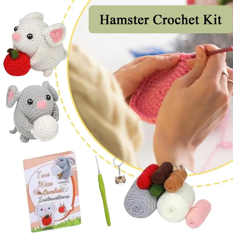 Crochet Kit for Beginners Crochet Beginners Knitting Kit Complete Animal Crochet Kit Hamster Crochet Supplies Kit for Home
Crochet Kit for Beginners Crochet Beginners Knitting Kit Complete Animal Crochet Kit Hamster Crochet Supplies Kit for Home
