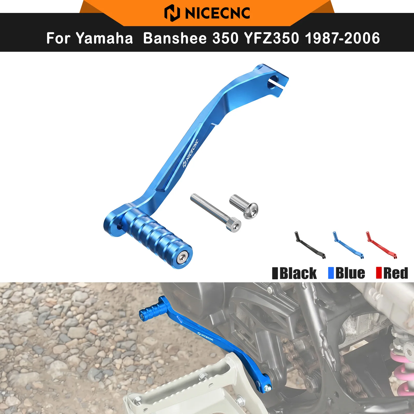 NICECNC For Yamaha Banshee 350 YFZ350 1987-2006 ATV Shift Lever Pedal Aluminum 2PCS Removable Pedal Tip Replaces 2GU-18110-10-00
NICECNC For Yamaha Banshee 350 YFZ350 1987-2006 ATV Shift Lever Pedal Aluminum 2PCS Removable Pedal Tip Replaces 2GU-18110-10-00