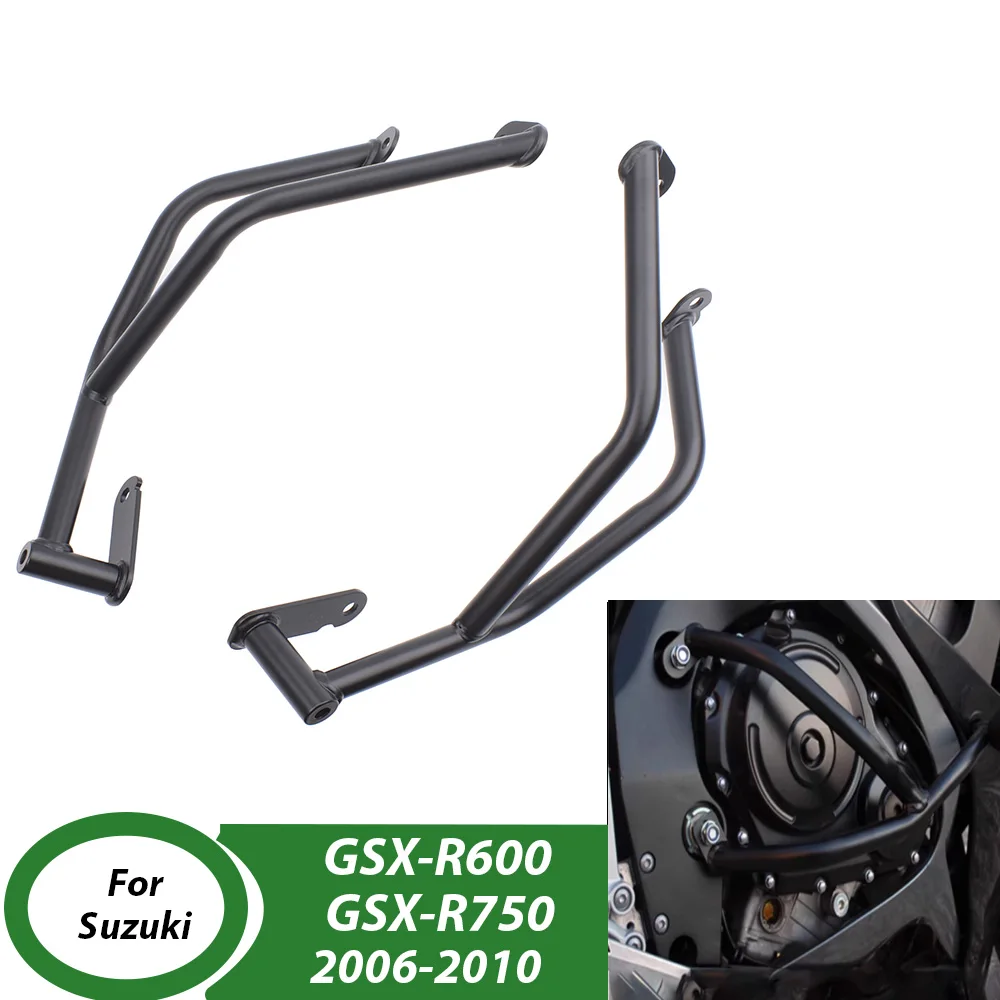 Motorcycle Crash Bar Frame Bumper For Suzuki GSX-R600 GSX-R750 2006-2010 Highway Engine Guard Fairing Protector Accessories 