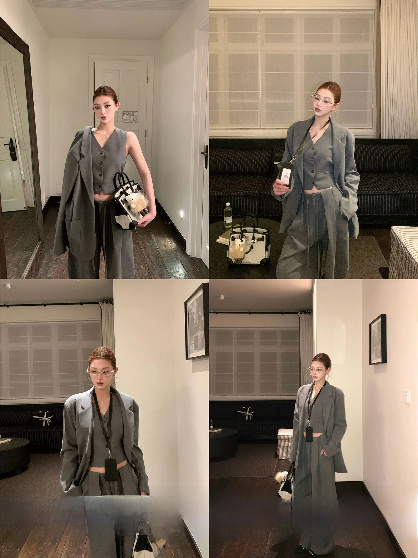 Fashionable Casual Pure Color Suit Jacket Women's Loose Fit Long Sleeve Single Button Closure Elegant Old Money Style Okaaay
Fashionable Casual Pure Color Suit Jacket Women's Loose Fit Long Sleeve Single Button Closure Elegant Old Money Style Okaaay