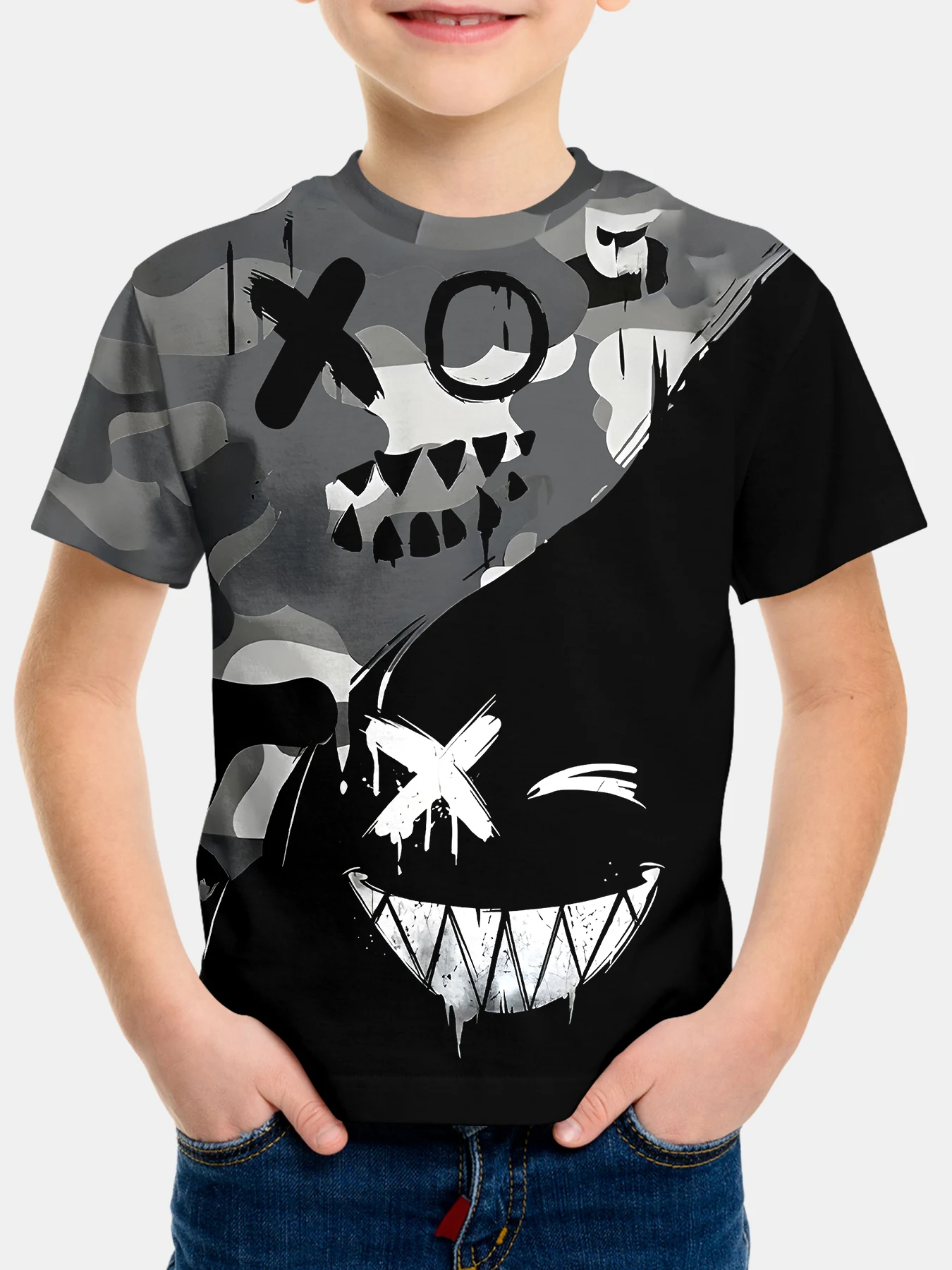 Smile Face Clothing Boy Clothes Children T-shirt Top Shirts Short Sleeve Tops Kids T-shirts Boys Wear Children's 2024 2025 Boy's
Smile Face Clothing Boy Clothes Children T-shirt Top Shirts Short Sleeve Tops Kids T-shirts Boys Wear Children's 2024 2025 Boy's