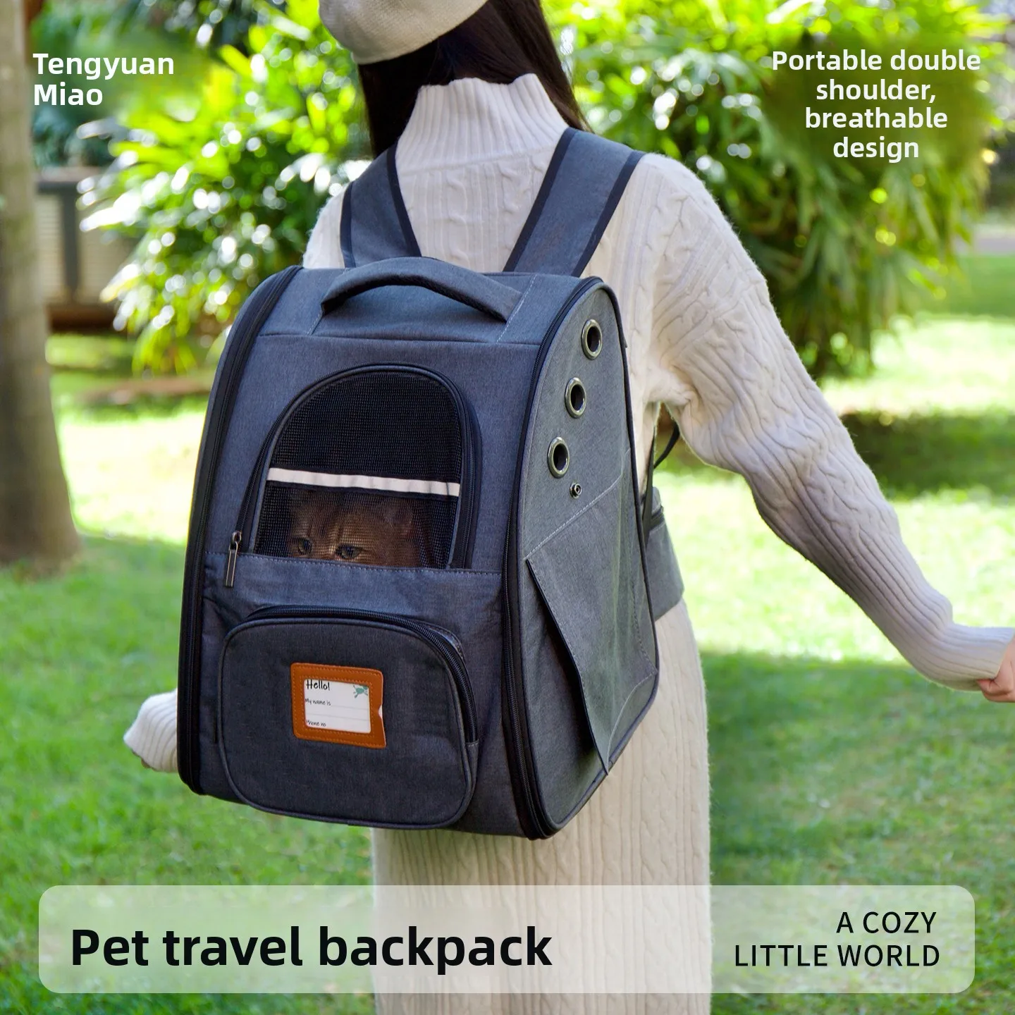Portable Canvas Bapa Double oulder Dog Bag Breathable Foldable Pet Travel Bag by Fujuniao Bag for Outdoor Use
Portable Canvas Bapa Double oulder Dog Bag Breathable Foldable Pet Travel Bag by Fujuniao Bag for Outdoor Use