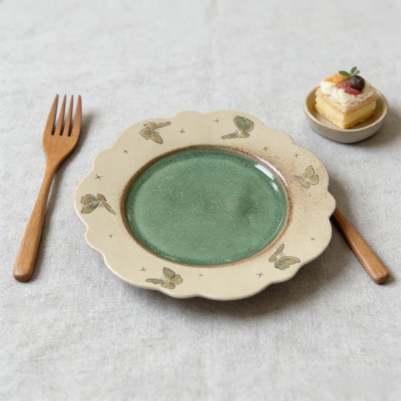 Exquisite Creative Advanced Clay Plate Hand Painted Retro Crackle Glaze Household Ceramic Plate Afternoon Tea Cake Dessert Plate
Exquisite Creative Advanced Clay Plate Hand Painted Retro Crackle Glaze Household Ceramic Plate Afternoon Tea Cake Dessert Plate