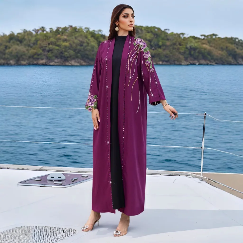 Embroidery Open Abaya Dubai Kimono Women Muslim Dress Turkey Kaftan Kebaya Eid Ramadan Islam Jalabiya Caftan Marocain Femme Robe
Embroidery Open Abaya Dubai Kimono Women Muslim Dress Turkey Kaftan Kebaya Eid Ramadan Islam Jalabiya Caftan Marocain Femme Robe