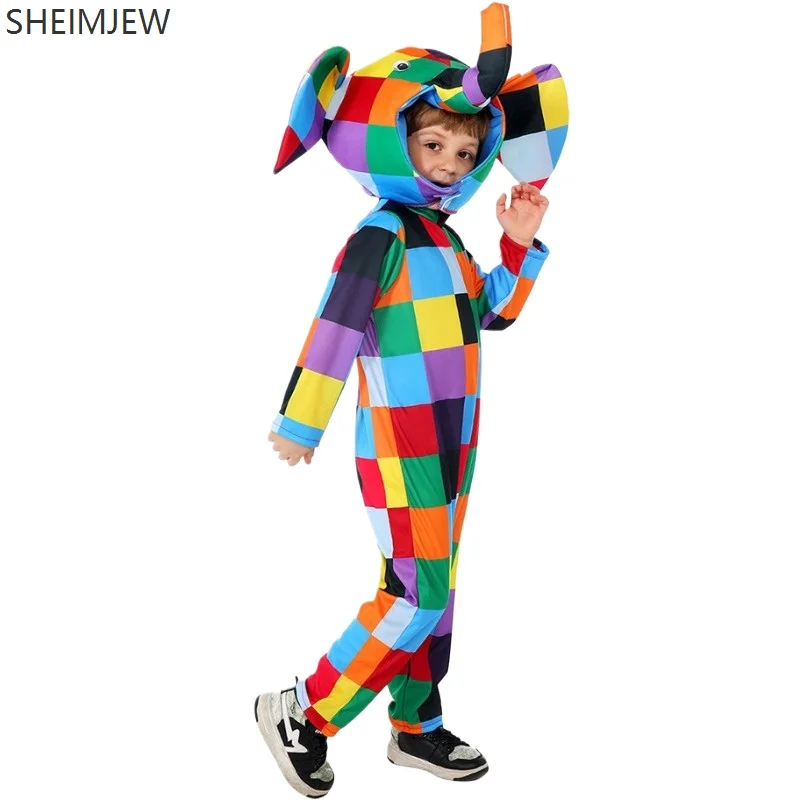Children Colorful Elephant Costume Cute Colorful Animal Cosplay School Carnival Party Costume Halloween Purim Set For Girls Boy
Children Colorful Elephant Costume Cute Colorful Animal Cosplay School Carnival Party Costume Halloween Purim Set For Girls Boy