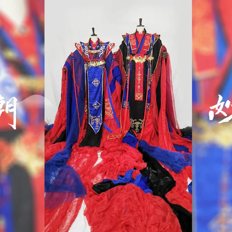 Red Hanfu Ancient-style Costume Cosplay Halloween Wedding Attire 106m With A Long Train For Couples Ancient Costume With Phoenix
Red Hanfu Ancient-style Costume Cosplay Halloween Wedding Attire 106m With A Long Train For Couples Ancient Costume With Phoenix