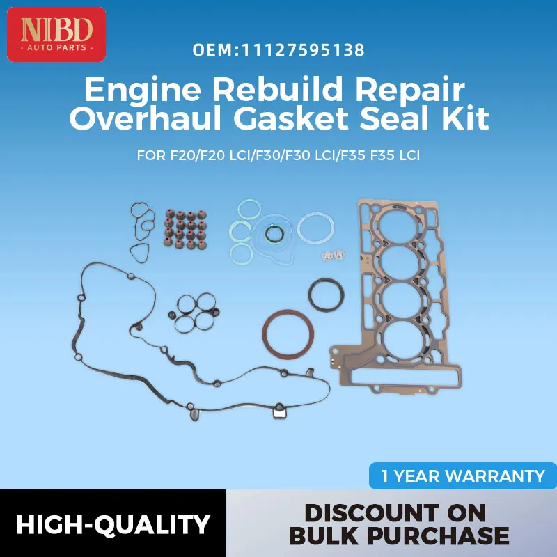 11127595138 Engine Overhaul Gaskets Seals Kit For BMW Mini Cooper S JCW R55 R56 R57 R58 R59 N14B16 1.6T
11127595138 Engine Overhaul Gaskets Seals Kit For BMW Mini Cooper S JCW R55 R56 R57 R58 R59 N14B16 1.6T