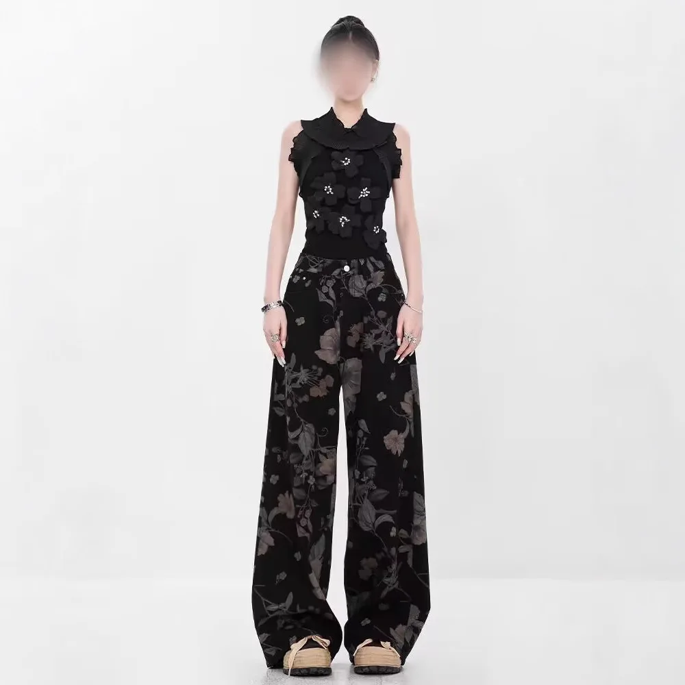 Four Seasons New Fashion Men's Casual Trendy Vintage Printed Loose Wide Leg Jeans Pants American Denim Trousers Streetwear Male
Four Seasons New Fashion Men's Casual Trendy Vintage Printed Loose Wide Leg Jeans Pants American Denim Trousers Streetwear Male