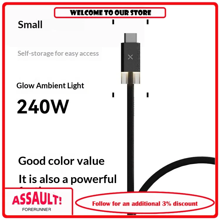 TEGIC Island Light up Data Cable Magnetic Tape Adhesive 240W Braided Stretch Self Storage Fast Charging
TEGIC Island Light up Data Cable Magnetic Tape Adhesive 240W Braided Stretch Self Storage Fast Charging