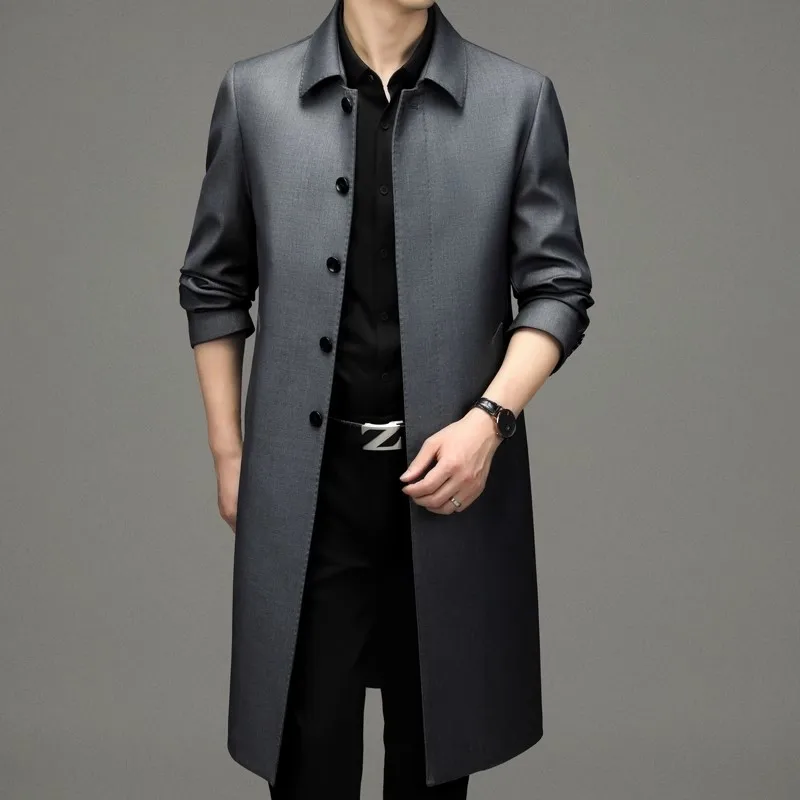 2023 autumn fashion Long style coat men's High quality trench coat Business Casual jackets Men's Clothing size M-4XL
2023 autumn fashion Long style coat men's High quality trench coat Business Casual jackets Men's Clothing size M-4XL