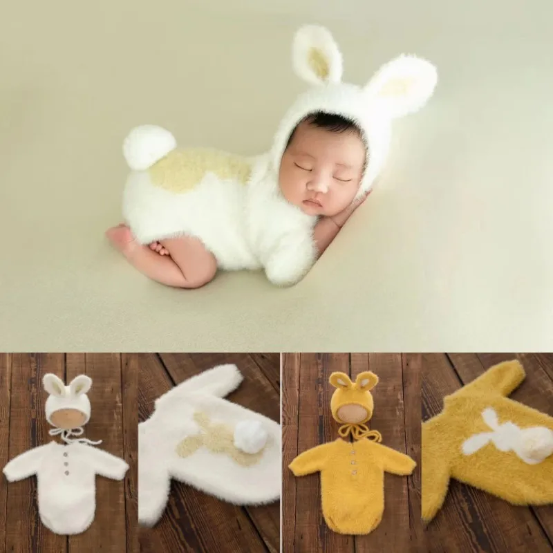 Newborn Photography Clothing Plush Rabbit Hat+Jumpsuits 2Pcs/Set Studio Baby Photo Prop Accessories Infant Shoot Clothes Outfits
Newborn Photography Clothing Plush Rabbit Hat+Jumpsuits 2Pcs/Set Studio Baby Photo Prop Accessories Infant Shoot Clothes Outfits