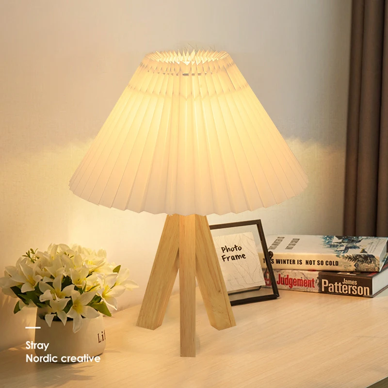 ZK50 LED E27 (light Source Not Included) Bedroom Solid Wood Bedside Table Lamp Retro Pleated Decorative Room Lighting Table Lamp
ZK50 LED E27 (light Source Not Included) Bedroom Solid Wood Bedside Table Lamp Retro Pleated Decorative Room Lighting Table Lamp
