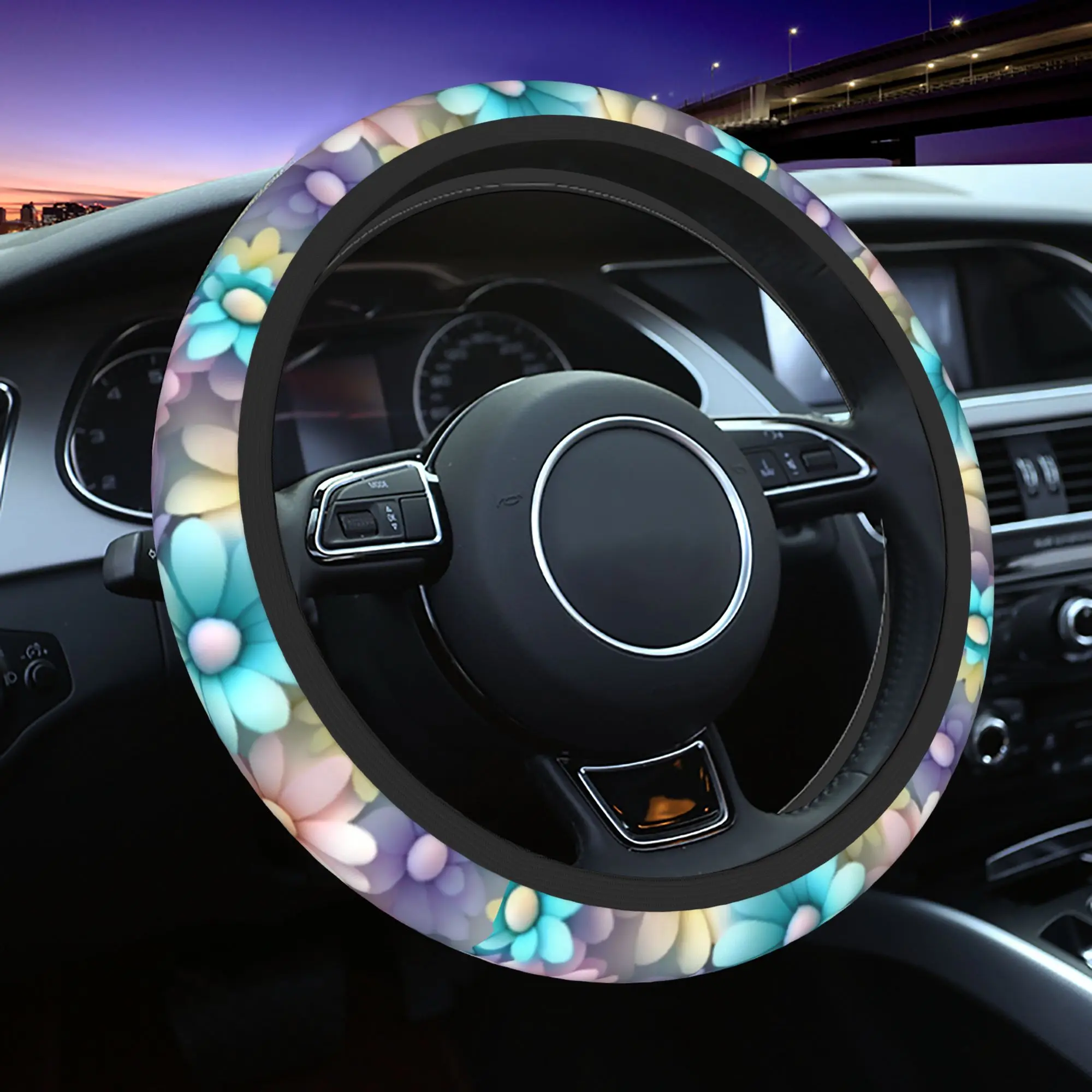 Daisy Floral Flower Car Steering Wheel Cover 38cm Anti-slip Steering Wheel Protective Cover Fashion Car-styling Car Accessories
Daisy Floral Flower Car Steering Wheel Cover 38cm Anti-slip Steering Wheel Protective Cover Fashion Car-styling Car Accessories