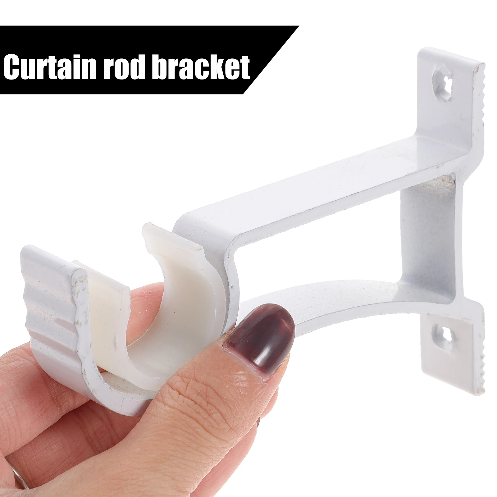 4 Pcs Wardrobe Rod Thickened Metal Curtain Bracket Hook No Drill Aluminum Alloy Hangers
4 Pcs Wardrobe Rod Thickened Metal Curtain Bracket Hook No Drill Aluminum Alloy Hangers