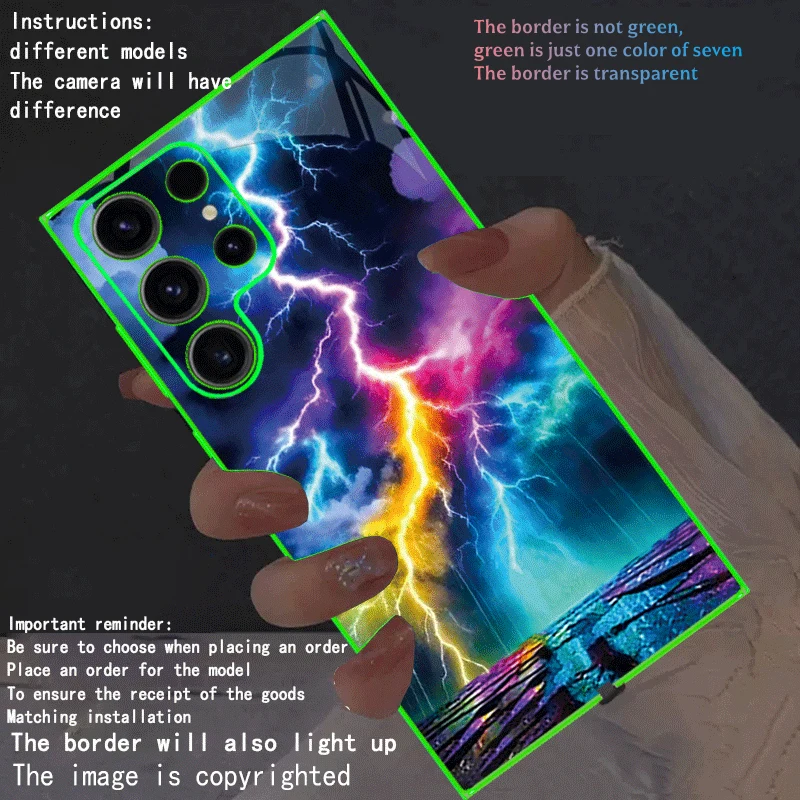New Luminous Flash Case For Samsung Galaxy S26 Ultra S24 S23 S22 S25 Plus Zfold 5 6 7 LED Light Funda Frosted Transparent Border
New Luminous Flash Case For Samsung Galaxy S26 Ultra S24 S23 S22 S25 Plus Zfold 5 6 7 LED Light Funda Frosted Transparent Border