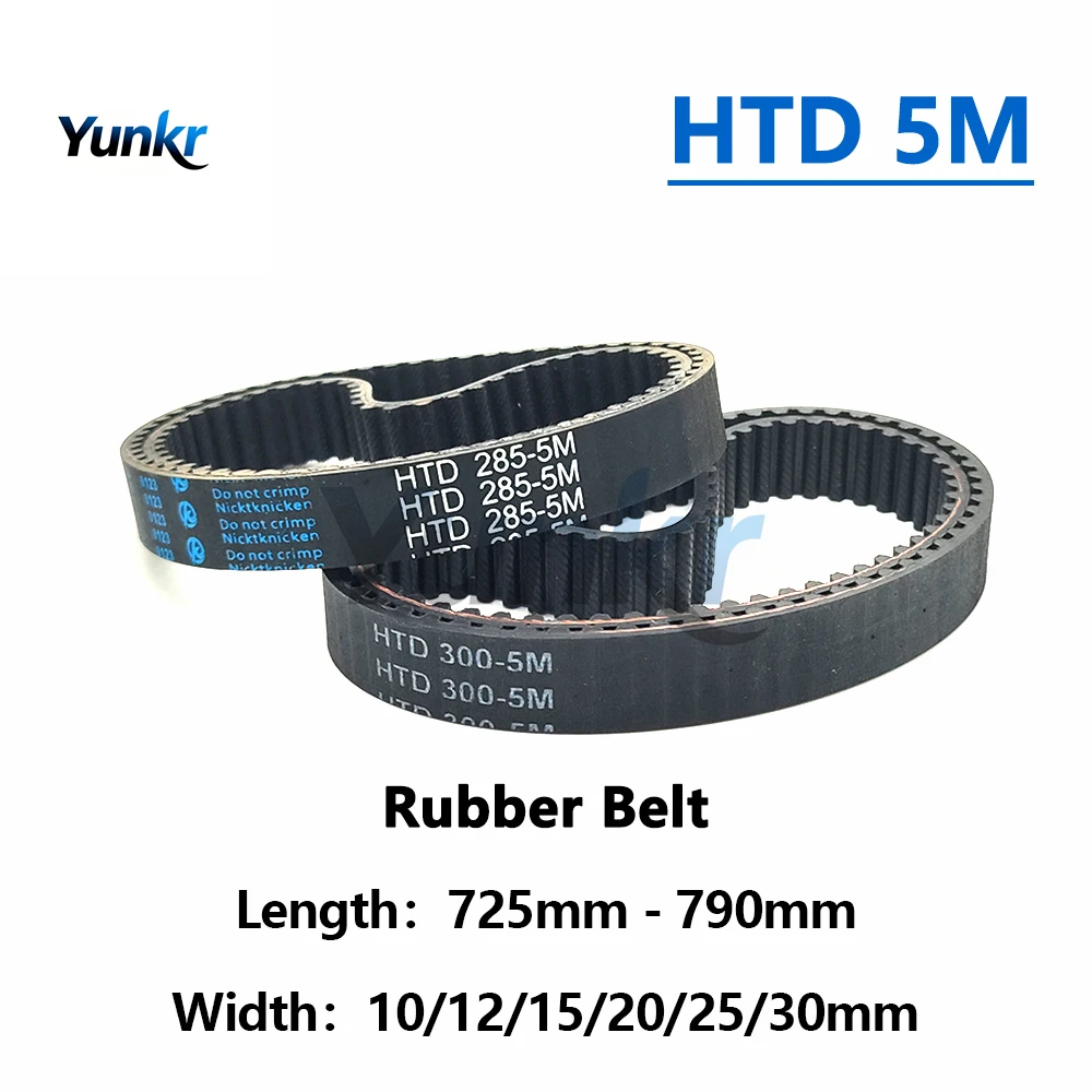 HTD 5M Rubber Synchronous Timing Belt Length 725 730 735 740 745 750 755 760 765 770 775 780 785 790mm Width 10-30mm Drive Belt
HTD 5M Rubber Synchronous Timing Belt Length 725 730 735 740 745 750 755 760 765 770 775 780 785 790mm Width 10-30mm Drive Belt