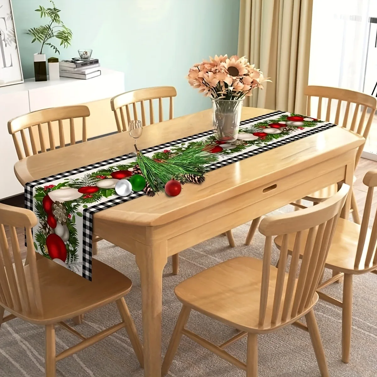 Christmas Table Runner Multiple Sizes 2D Print Black White Plaid Waterproof Polyester Holiday Party Home Decor Festive
Christmas Table Runner Multiple Sizes 2D Print Black White Plaid Waterproof Polyester Holiday Party Home Decor Festive