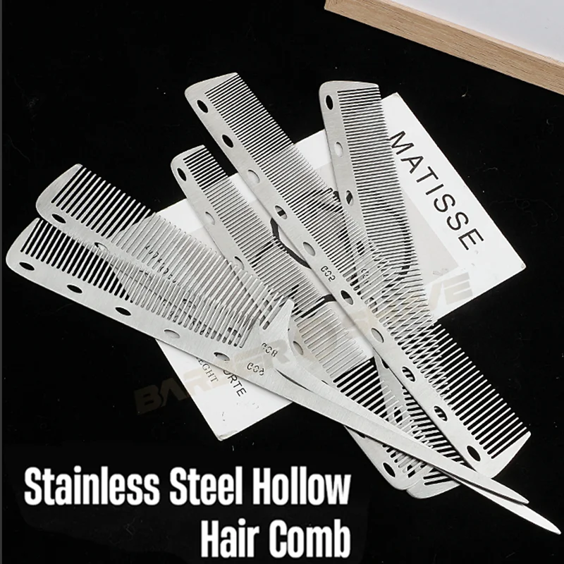 Barber Professional Stainless Steel Women Hairdressing Comb Anti-static Men's Haircut Clipper Ultra-thin Comb Salon Styling Tool
Barber Professional Stainless Steel Women Hairdressing Comb Anti-static Men's Haircut Clipper Ultra-thin Comb Salon Styling Tool