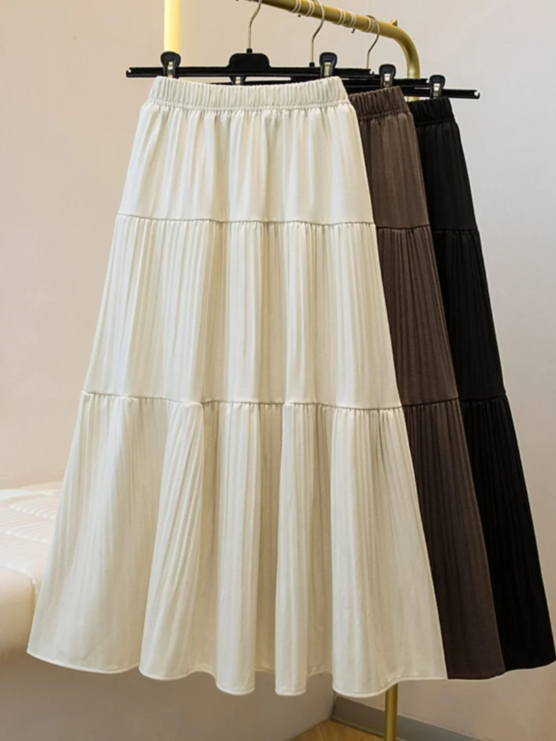plus Size Women's White Velvet Draped A-Line Skirt High Waist Belly Covering Autumn Winter Casual Style Cotton Blend
plus Size Women's White Velvet Draped A-Line Skirt High Waist Belly Covering Autumn Winter Casual Style Cotton Blend