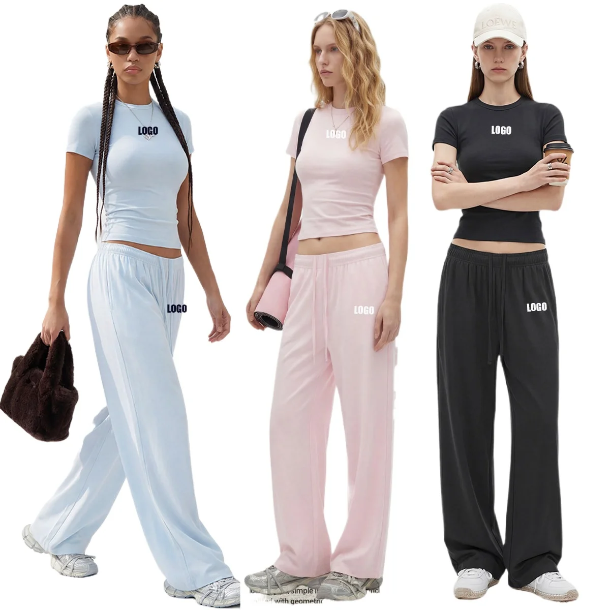 Custom LOGO women's spring summer new 200G high-elastic short slim-fit short-sleeved trousers casual sports two-piece set
Custom LOGO women's spring summer new 200G high-elastic short slim-fit short-sleeved trousers casual sports two-piece set