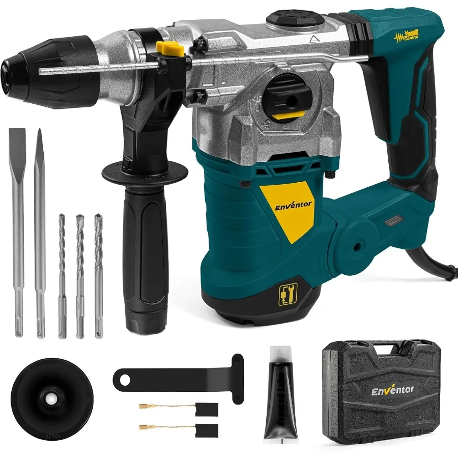 1-1/4 Inch SDS-Plus 13A Heavy Duty Rotary Hammer Drill for Concrete Stone Safety Clutch Electric Demolition Hammer Dri
1-1/4 Inch SDS-Plus 13A Heavy Duty Rotary Hammer Drill for Concrete Stone Safety Clutch Electric Demolition Hammer Dri