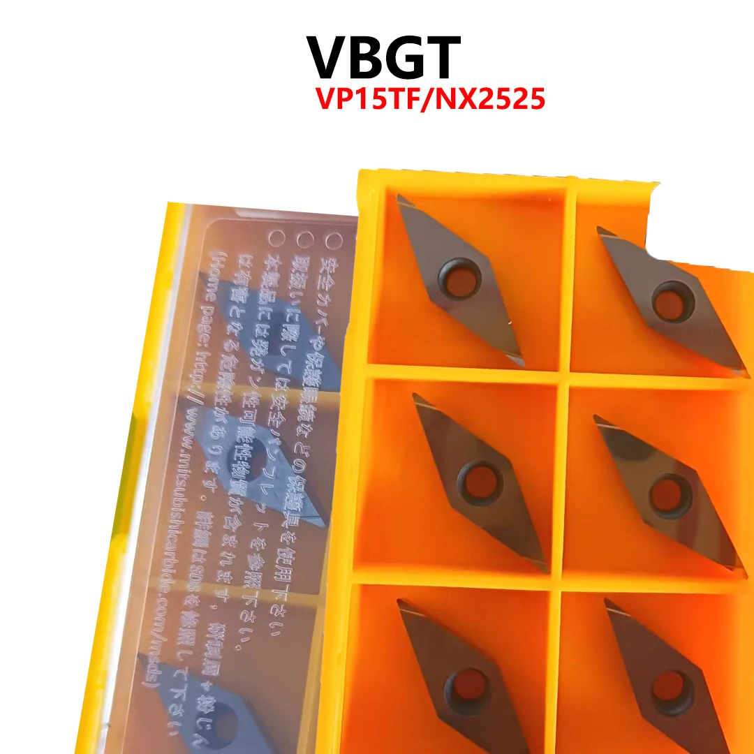 CNC Tools Holder Blades Original Carbide Inserts VBGT110302 VBGT110304 L VBGT110302L-F VBGT110304L-F VBGT110302R-F VP15TF NX2525
CNC Tools Holder Blades Original Carbide Inserts VBGT110302 VBGT110304 L VBGT110302L-F VBGT110304L-F VBGT110302R-F VP15TF NX2525