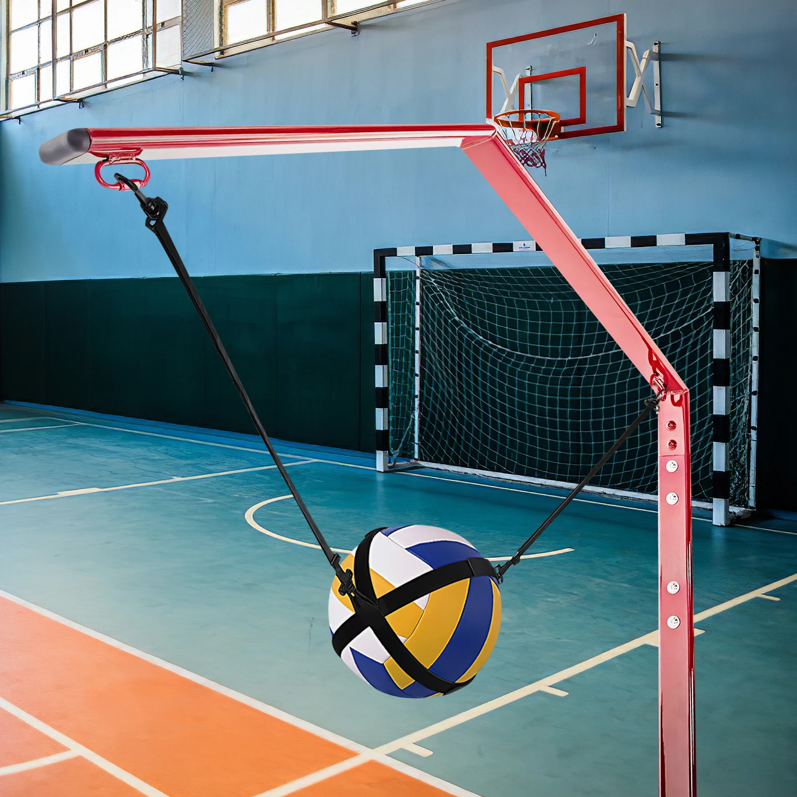 1Set Professional Volleyball Spike Trainer Premium Wear-Resistant Material Adjustable Elastic Cord for Spiking Serving Hitting
1Set Professional Volleyball Spike Trainer Premium Wear-Resistant Material Adjustable Elastic Cord for Spiking Serving Hitting