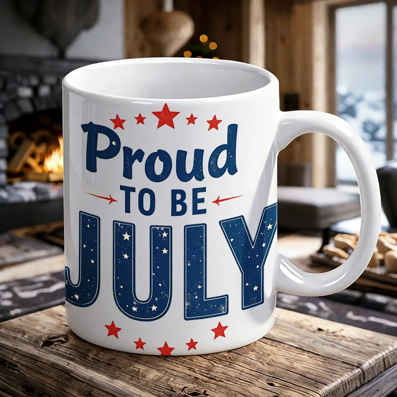 Independence Day Mug Coffee Cup Ceramic Cup Proud to Be July - Stars and Stripes Decorative Cup
Independence Day Mug Coffee Cup Ceramic Cup Proud to Be July - Stars and Stripes Decorative Cup