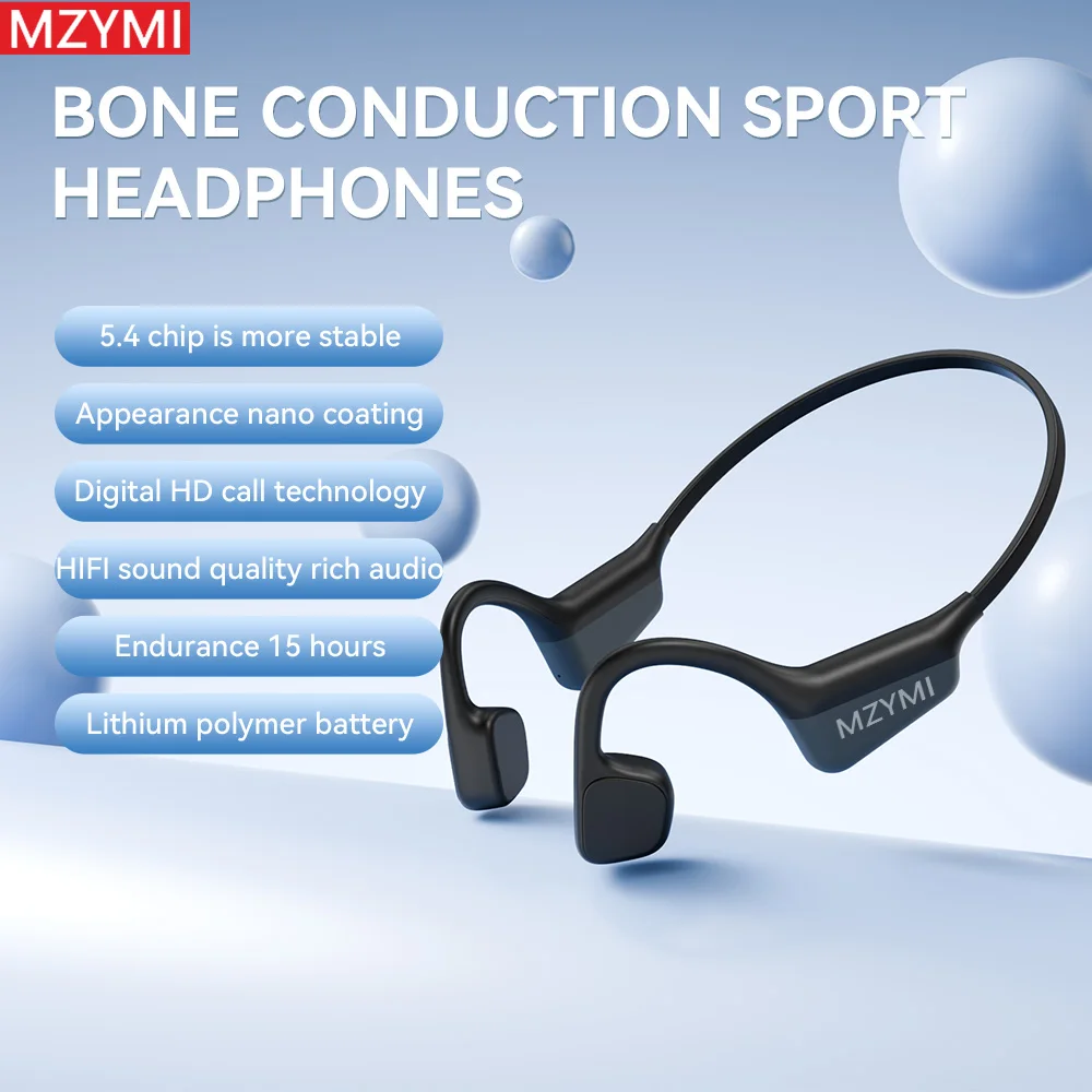 MZYMI Bone Conduction Wireless Bluetooth Headphones Bluetooth 5.3 IPX6 Waterproof Sports Headphones For Mobile Phones With Mic
MZYMI Bone Conduction Wireless Bluetooth Headphones Bluetooth 5.3 IPX6 Waterproof Sports Headphones For Mobile Phones With Mic