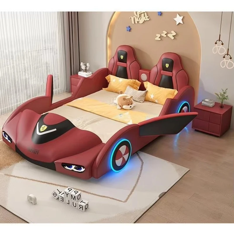Kid's Bed Boys' Cartoon Double Solid Wood Bed 1.5-meter Racing Small Single Bed Boys for Small Apartment
Kid's Bed Boys' Cartoon Double Solid Wood Bed 1.5-meter Racing Small Single Bed Boys for Small Apartment