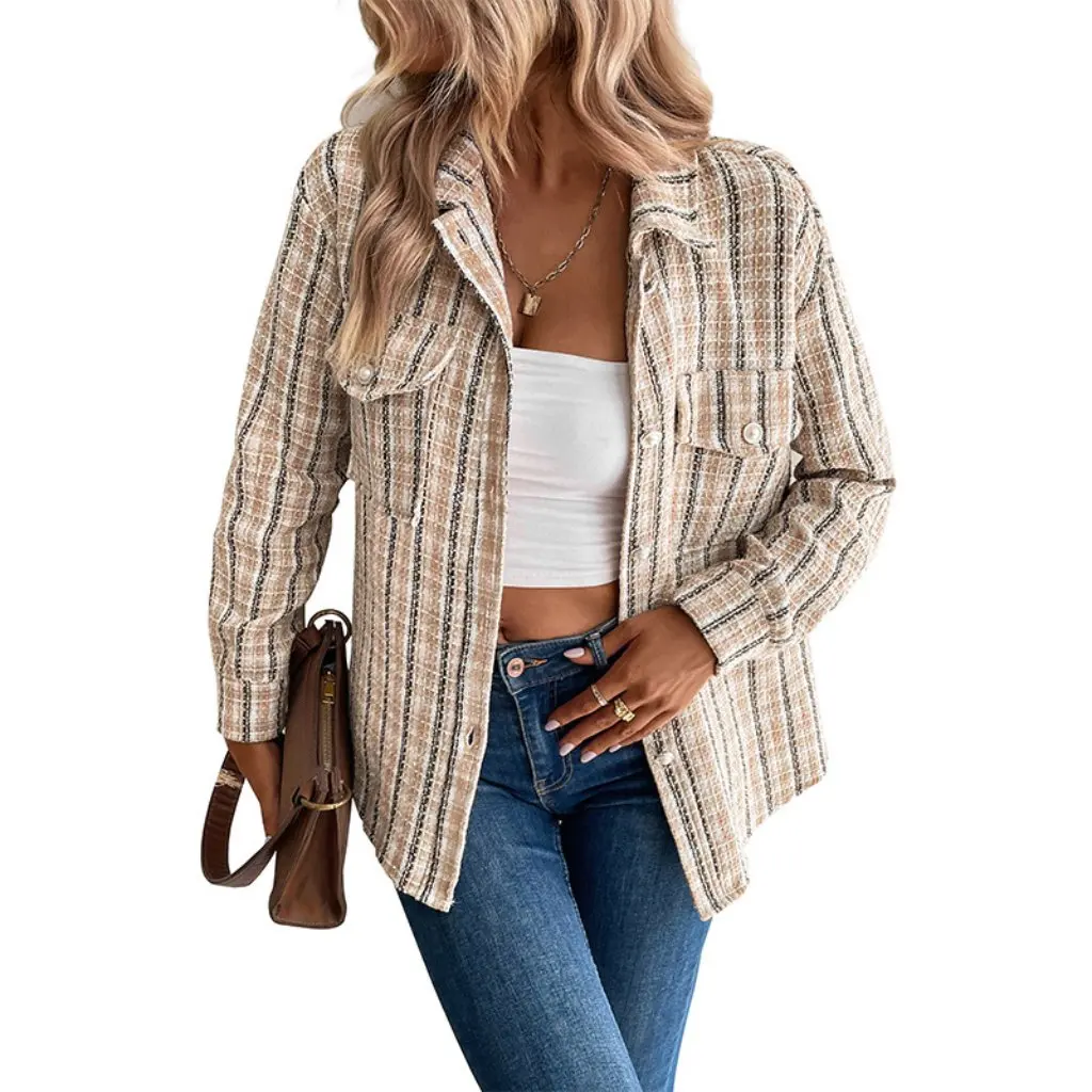 Amazon Independent Station Women's Plaid Cardigan Autumn Winter Retro Design Small Fragrance European American Style Jacket
Amazon Independent Station Women's Plaid Cardigan Autumn Winter Retro Design Small Fragrance European American Style Jacket