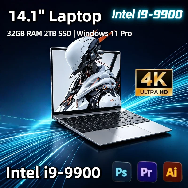 2026 NEW 14.1 Inch Ultra Slim Laptop Intel Core i9 9900 32GB RAM 2TB SSD Windows 11 Gaming Gamer Office Notebook 1920x1080 Pro
2026 NEW 14.1 Inch Ultra Slim Laptop Intel Core i9 9900 32GB RAM 2TB SSD Windows 11 Gaming Gamer Office Notebook 1920x1080 Pro