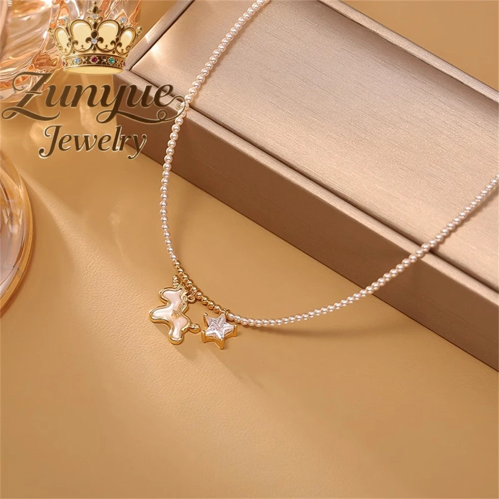 Pearl Necklace Accessories, Niche Collarbone Chain, High-End Unicorn Pendant Necklace Charms Fashion Jewelry Exquisite Elegant
Pearl Necklace Accessories, Niche Collarbone Chain, High-End Unicorn Pendant Necklace Charms Fashion Jewelry Exquisite Elegant