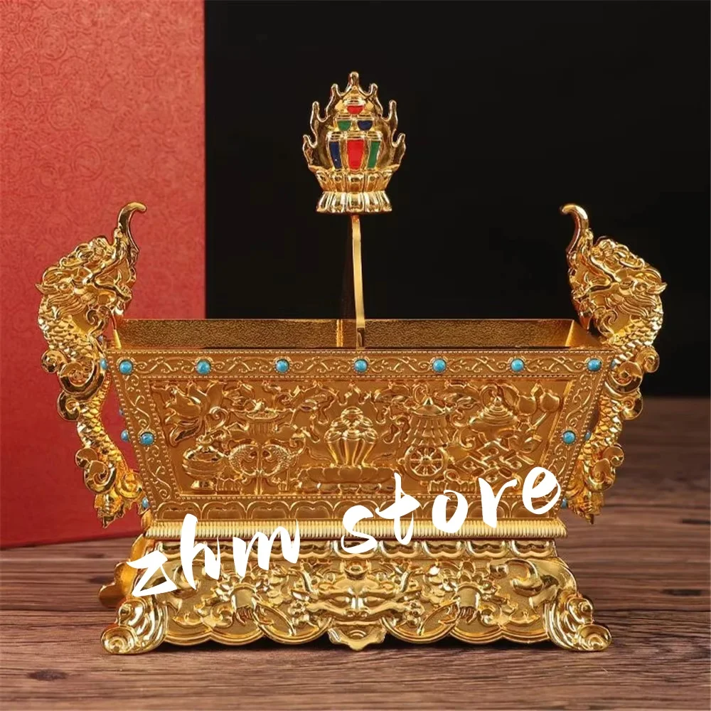 Golden Tibetan Storage Box Resin Handicraft Eight Auspicious Painting Tantric Five Organizer Buddhist Desktop Altars Decorative
Golden Tibetan Storage Box Resin Handicraft Eight Auspicious Painting Tantric Five Organizer Buddhist Desktop Altars Decorative
