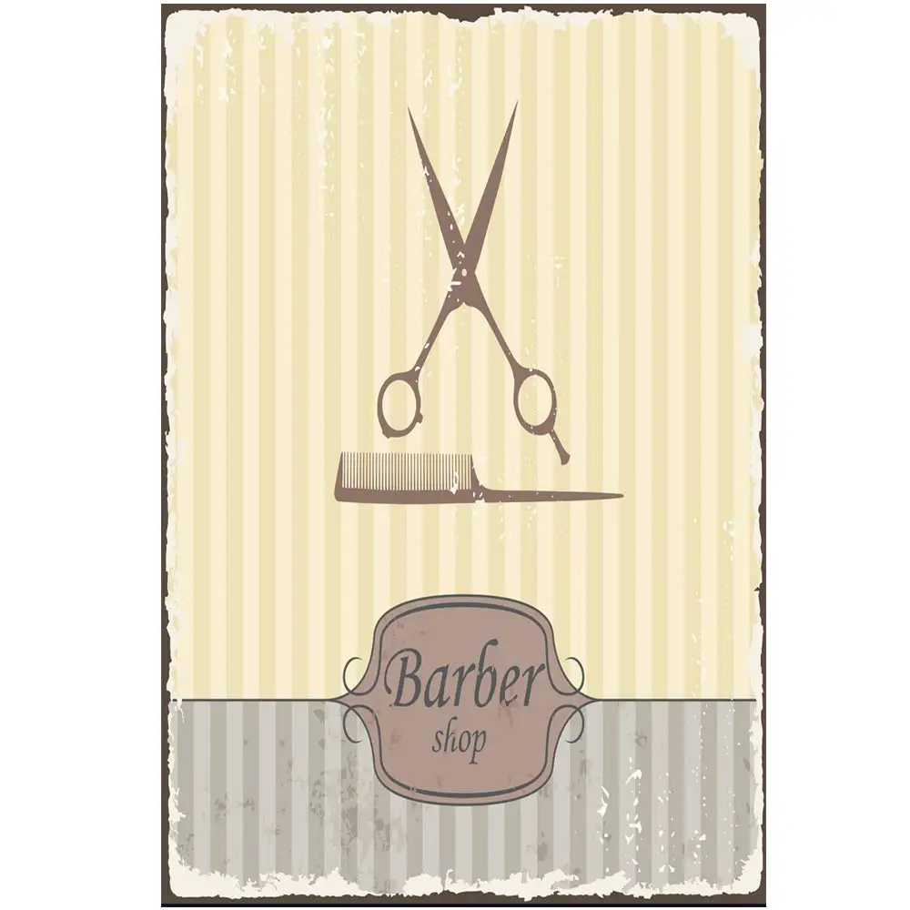 Vintage Design Tin Metal Signs Wall Art | Thick Tinplate Print Poster Wall Decoration for Barber Shop
Vintage Design Tin Metal Signs Wall Art | Thick Tinplate Print Poster Wall Decoration for Barber Shop