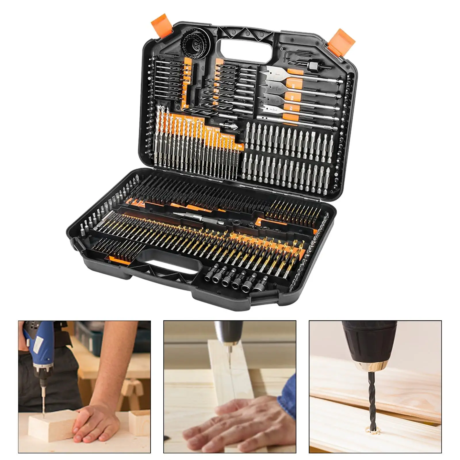 246x Drill Driver Bit Set Wood Metal Cement Metalworking with Storage Case for Wood Cement
246x Drill Driver Bit Set Wood Metal Cement Metalworking with Storage Case for Wood Cement