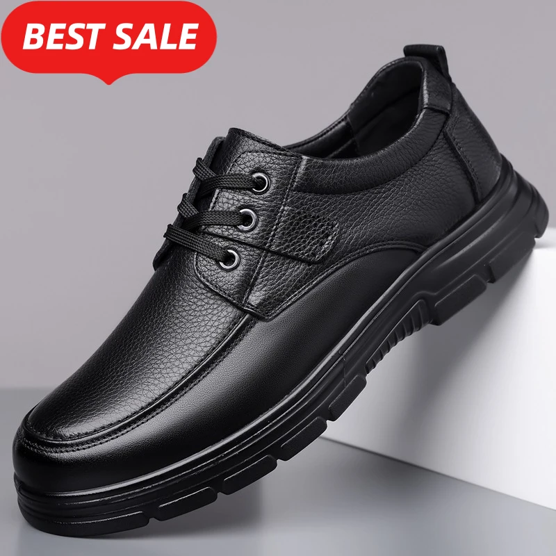 Handmade Leisure Men Shoes New Trendy Minimalist Work Shoes With Lace Up Middle-Aged Dad Formal Casual Business Leather Shoes
Handmade Leisure Men Shoes New Trendy Minimalist Work Shoes With Lace Up Middle-Aged Dad Formal Casual Business Leather Shoes