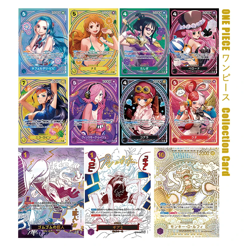 Набор коллекционных карточек-игрушек DIY «Одноразовый подарок» в стиле японского аниме: Луффи, Зоро, Нами, Нико Робин, Бонни — с эффектом цветного сияния
Набор коллекционных карточек-игрушек DIY «Одноразовый подарок» в стиле японского аниме: Луффи, Зоро, Нами, Нико Робин, Бонни — с эффектом цветного сияния