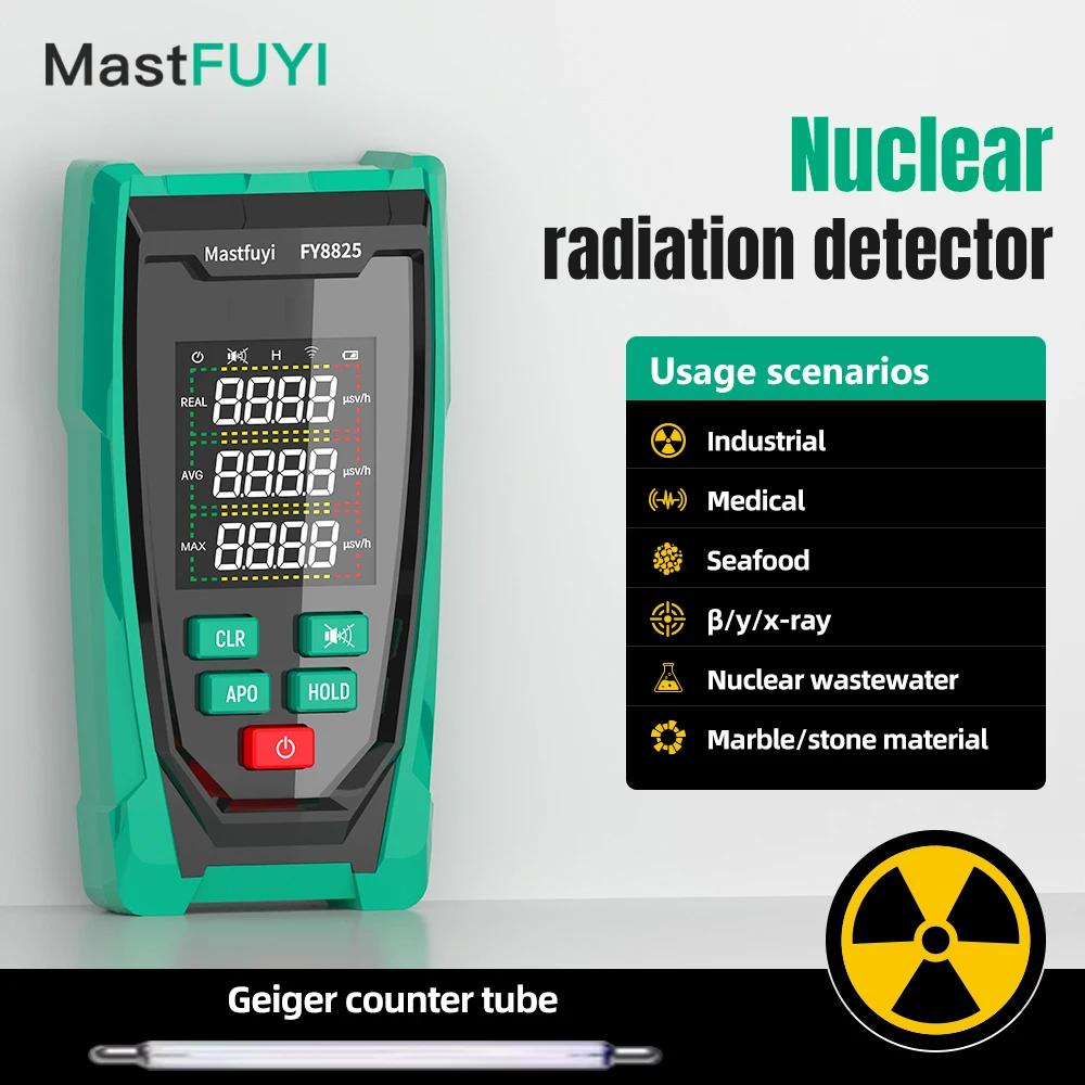 MASTFUYI FY8825 αβγ Radiation Detector: Medical-Grade Sensitivity, LED Display & Multi-Level Alarms for Industrial Safety
MASTFUYI FY8825 αβγ Radiation Detector: Medical-Grade Sensitivity, LED Display & Multi-Level Alarms for Industrial Safety