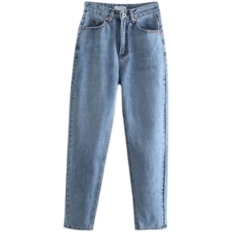 Модные удобные свободные женские джинсы с высокой талией, прямые длинные брюки, повседневные легкие джинсовые брюки для молодых женщин
Модные удобные свободные женские джинсы с высокой талией, прямые длинные брюки, повседневные легкие джинсовые брюки для молодых женщин