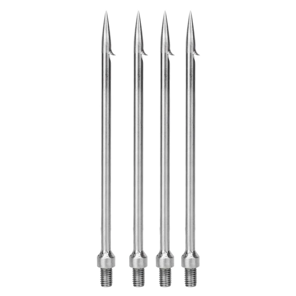 4Pcs Durable Stainless Steel Fishing Spear with Barb Spearing Tool Single Prong Gig Fishing Gaff Harpoon Fishing
4Pcs Durable Stainless Steel Fishing Spear with Barb Spearing Tool Single Prong Gig Fishing Gaff Harpoon Fishing