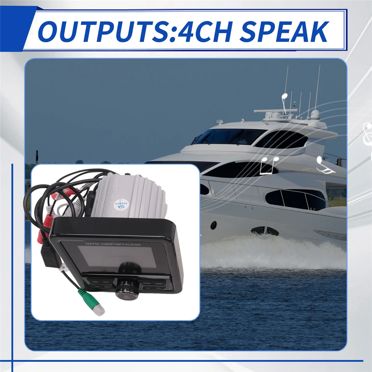 【Today-Only!】Marine Radio FM AM MP3 Media Player Boat Stereo Waterproof Bluetooth USB AUX Receiver for UTV ATV SPA RZR
【Today-Only!】Marine Radio FM AM MP3 Media Player Boat Stereo Waterproof Bluetooth USB AUX Receiver for UTV ATV SPA RZR