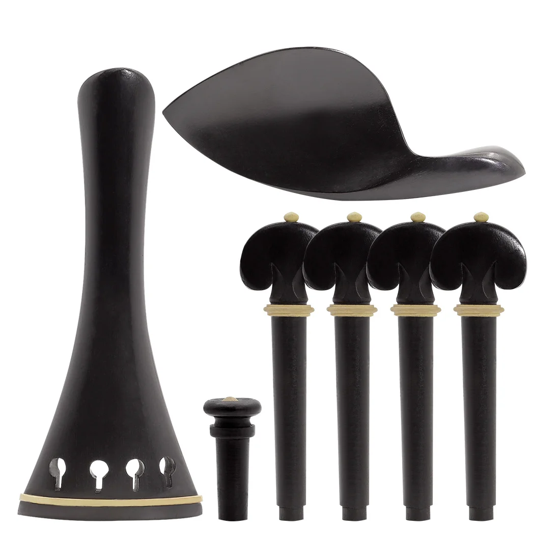 High-End Violin Ebony Accessories:String Plate String Pegs Cheek Support Tail Nail
High-End Violin Ebony Accessories:String Plate String Pegs Cheek Support Tail Nail